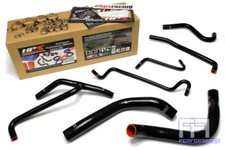 HPS Silicone Radiator + Heater Hose Kit For Ford 11-14 Mustang 3.7L 3.7 V6 Black picture