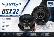 CRUNCH DSX 32 2-WAY COAXIAL 8.7 cm DSX32 1 pair of speakers 87mm picture