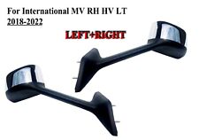 Pair Left and Right Side Chrome Hood Mirror For International MV RH HV LT picture