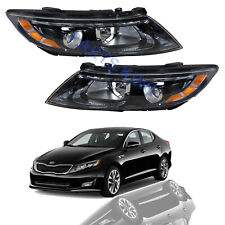 For 2014 2015 Kia Optima Halogen Headlight w/ LED DRL w/ Bulbs Left Right Pair picture