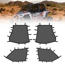 KEMIMOTO PVC Mesh Window Nets Upper Door Net for Polaris RZR XP 4 1000 2014-2023 picture