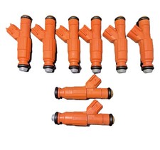 03-04 Lincoln Town Car 4.6L 4-Hole Bosch Set of 8 Fuel Injectors picture