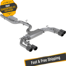 MBRP S46043CF Quad Rear Exit Catback Exhaust for 2015-2020 Audi S3 2.0L picture
