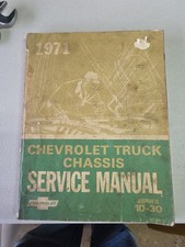 1971 Chevrolet Truck Series 10-30 Chassis Service Manual 1447590 picture