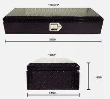 35.5 Inch ATV UTV Aluminum Box Front Storage Rack Cargo Mount Trunk Luggage picture