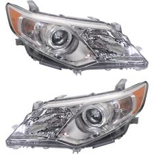 For 2012-2014 Toyota Camry Projector Headlights Headlamps Replacement Left+Right picture
