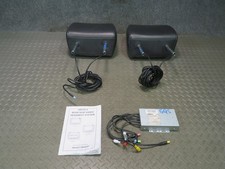 08-15 AUDI 4L Q7 SET OF 2 FRONT LEATHER HEADREST W MONITOR & INTERFACE BOX OEM picture