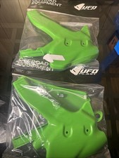 NEW Ufo Plast Frame Guard-Green for Kawasaki KDX 200 (1990-94) Lot of 2 picture