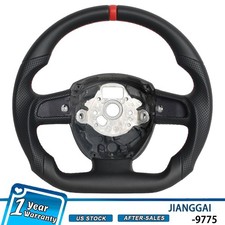 Full Leather Steering Wheel For Audi B7 A3 A4 A5 S4 S5 RS4 RS5 Q7 2004 2005-2010 picture