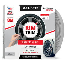 ALL-FIT Rim Trim Wheel Protection Strips Prevent Curb Rash and Scratches (GREY) picture