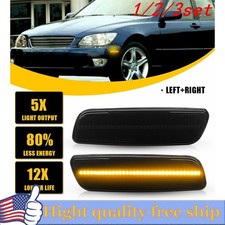 2/4x AUXITO LED Amber Side Front Signal Marker Indicator Light Fit Toyota Lexus picture