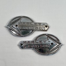 VTG Original Gas Tank Emblems 1959-1960 Panhead XLH Sportster 61773-59 61774-59 picture