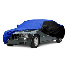 Covercraft WeatherShield HP Two-Tone Bright Blue Custom Car Cover w Black Sides picture