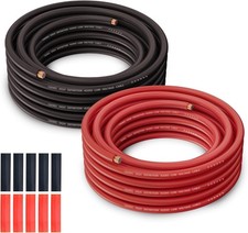10 Gauge Automotive Wire 35FT Red Black 10AWG CCA Power Ground picture