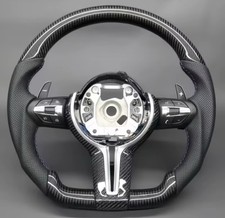 For BMW F10 F20 X5 X6 X4 F30 F32 F33 F34 F35Leather Carbon Fiber Steering Wheel picture