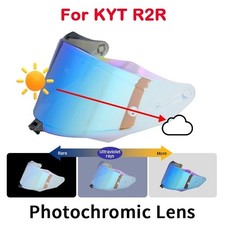 Photochromic Revo Visor Shield Fits For KYT R2R Motorcycle Helmet Lens HOT picture