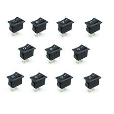 10x Lot On/Off Black Square Rocker 12V DC Switches for Car/Truck/Boat/Motorcycle picture