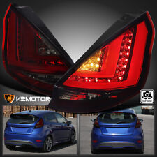 Red/Smoke Fits 2014-2019 Ford Fiesta Hatchback LED Tube Tail Lights Left+Right picture
