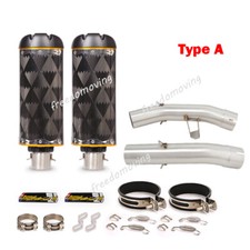 L&R Mid Exhaust Link Pipe Slip On Muffler Escape For Yamaha FJR1300 2001-2023 picture