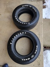 RARE FIRESTONE WIDE OVAL G60-15 TIRES 1 PAIR ORIGINAL picture