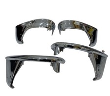 FRONT AND REAR Bumper Guards Set,Fits 55 Chevy Belair 210 2/4 Sedan. picture