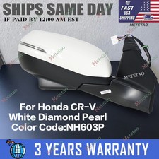 13PIN Pearl white Passenger Right Side Mirror For 2015 2016 15 16 Honda CR-V CRV picture