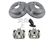 For 2005, 2008-2015 Nissan Xterra Brake Pad Rotor and Caliper Set Rear 56846FSZF picture