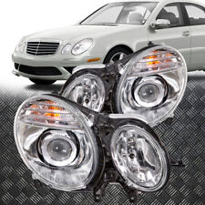 Headlights Set For 2006-2009 Mercedes-Benz E-Class 4D W211 06/30/06 to 09 picture