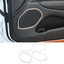 4x Car Door Speaker Frame Decor Cover Trim For Jeep Grand Cherokee 2011+ Chrome picture