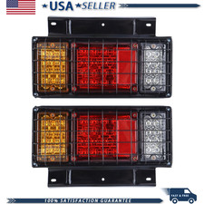2PCS 40 LED Trailer Tail Lights Kit Iron Net Isuzu NPR NPR-HD NRR NQR NKR NHR picture