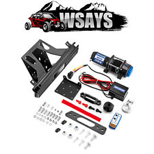 WSAYS For 2017-2024 Can-Am Maverick X3 MAX 4500lb 12V Electric Winch Mount Combo picture