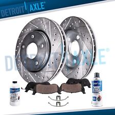320mm Front Drilled Rotors Brake Pads for Audi A4 A5 A6 A7 Quattro AllRoad Q5 picture