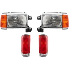 Headlights Kit Left and Right Side Set For 1987-89 Ford F-150 F-250 F-350 Bronco picture