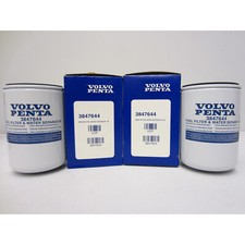 Volvo Penta Stern Drive New OEM Water Separating Fuel Filter 3847644 TWO PACK picture