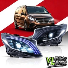 VLAND FULL LED Headlights For 2016-2023 Mercedez Benz Metris/Vito Maybach Style picture