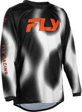 MX27 Fly Racing Kinetic Torch YOUTH Gear Set - Jersey&Pants - Black/White/Orange picture