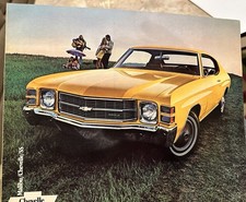 1971 CHEVELLE MALIBU & SS BROCHURE ORIGINAL CHEVROLET SALES CATALOG NOS CHEVY picture