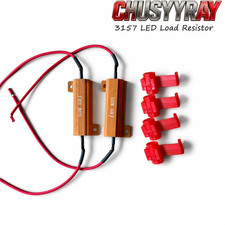 (2)6Ohm 50Watt LED Light Load Resistor LED Tail/Turn Signal Hyper Flash Fix Kit picture