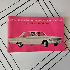 Original 1962 Ford Fairlane Owner's Manual picture