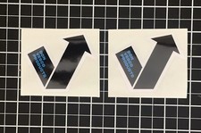 Two Small DON VESCO Racing STICKER Decal Vintage Motorcycle Yamaha AHRMA picture
