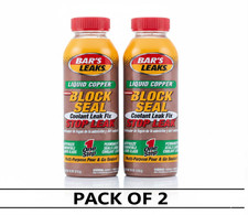 2 Pack Bar's Leaks Block Seal Liquid Copper Coolant Leak Fix, picture