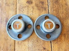 2 1970s 80s Toyota Corolla Sprinter Celica Corona Metal Wheel Center Caps Hubcap picture