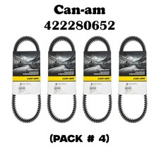 4 Pack Genuine Can-Am 422280652 OEM Clutch Drive Belts for Maverick X3 Turbo RR picture