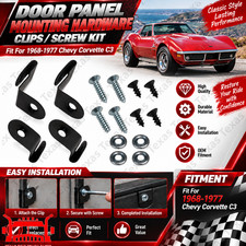 Fit 1968-1977 Chevy Corvette C3 Door Panel Mounting Hardware Clips and Screw Kit picture