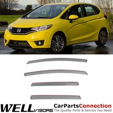 Wellvisors In-channel Window Visors 4Pcs For Honda Fit 2015-2020 2016 2017 2018 picture