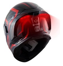 1Storm New Motorcycle Bike Modular Full Face Helmet Dual Visor, Arrow Red picture