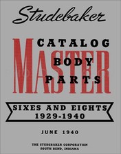 1929-1940 Studebaker Master Body Parts Book 1937 1938 1939 Illustrated Catalog picture