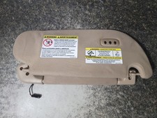07-14 Ford Expedition Left Driver Sun Visor Shade Lighted Homelink Tan Used OEM picture