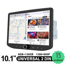 JOYING Double Din 10.1” Touchscreen GPS Navigation Android 13 Car Stereo 8+128GB picture