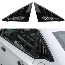 Fits 2022 - 2025 Honda Civic 11th Sedan Side Window Louver Vent Gloss Black 2PCS picture